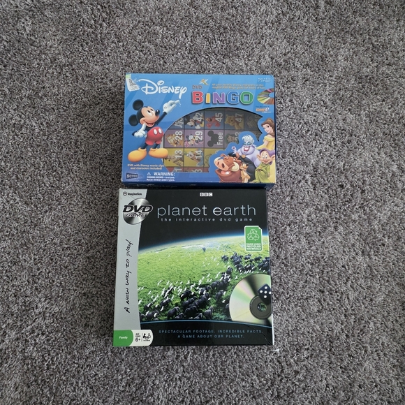 Walt Disney Other - Disney DVD Bingo Game (2005) + BBC Planet Earth: The Interactive DVD Game